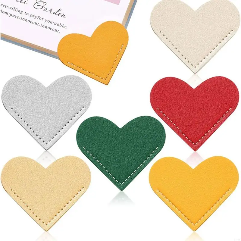 W89C หน้าหนังสือรูปหัวใจคลิป 2''x2.2 ของขวัญบุ๊กมาร์กสำหรับเด็กสำหรับผู้ใหญ่