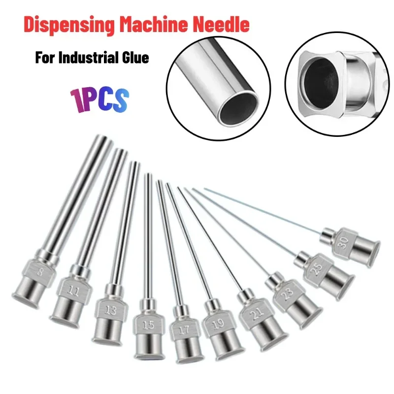

1pc 25mm Stainless Steel Dispensing Machine Needle Industrial Glue 1 Inch 8G-30G Dispensing Needle Tip Glue Blunt Needles