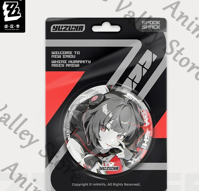 

Официальное аниме Zenless Zone Zero Alice Thymefield Ukinami Yuzuha, косплей, отражающий свет, значок, эмблема, мультяшная брошь, кулон, Рождество