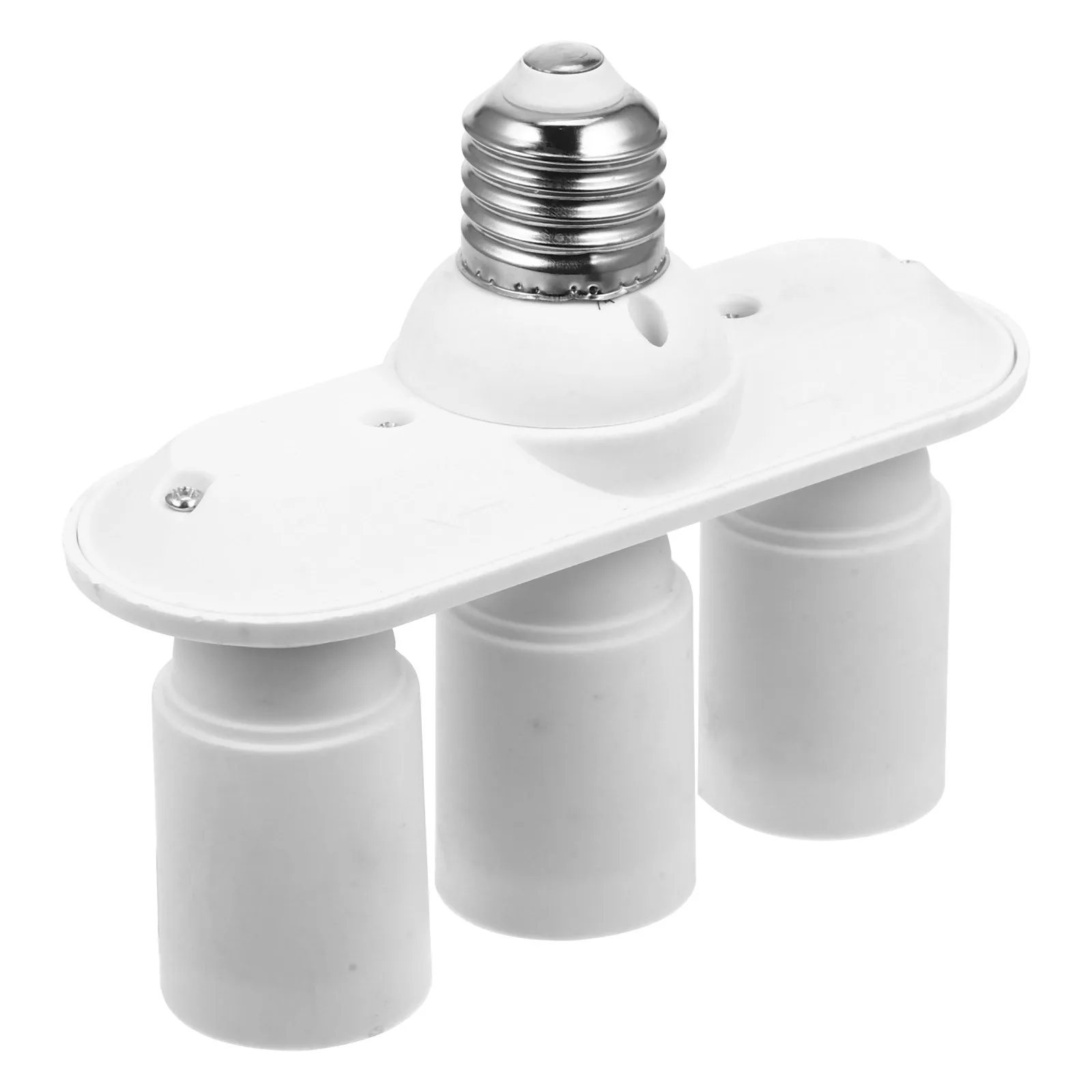 

Light Socket Adapter E27 E26 to 3e27 E26 Splitter Lamp Socket Converter Holder for Living Room Kitchen Office Use