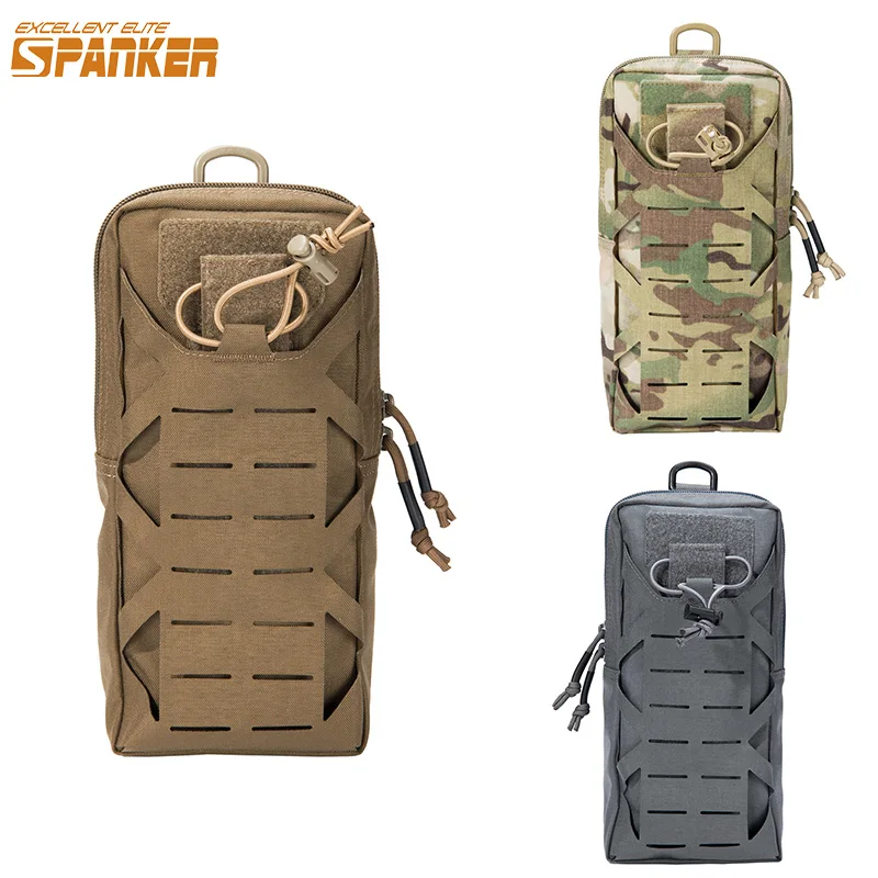 Taktik Molle kılıfı bel çantası açık erkekler EDC alet çantası yardımcı Gadget organizatör yelek paketi su şişe çantası telefon kılıfı