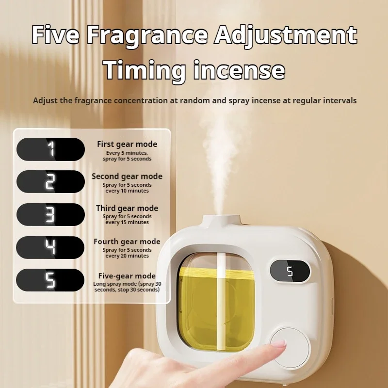 

Automatic Aromatherapy Diffuser with Scent Sprayer for Home Bedroom Toilet Air Freshener Deodorizer - Ultrasonic Aromatherapy