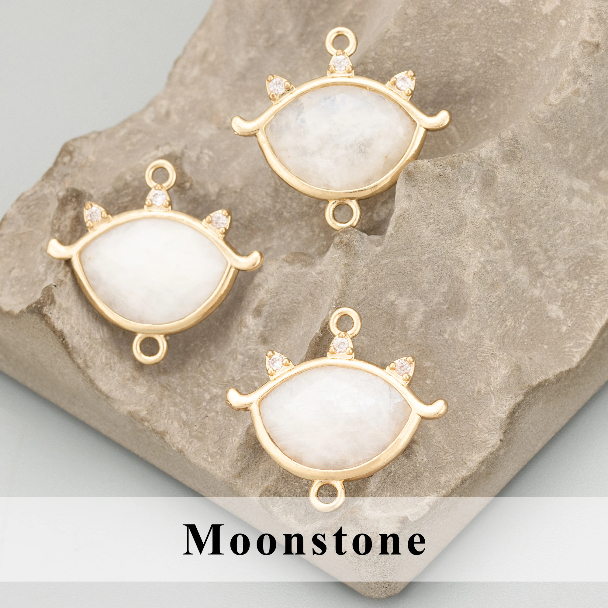 GUFEATHER MD80,jewelry accessories,18k gold plated,copper,natural stone,hand made,diy pendants,charms,jewelry making,4pcs/lot