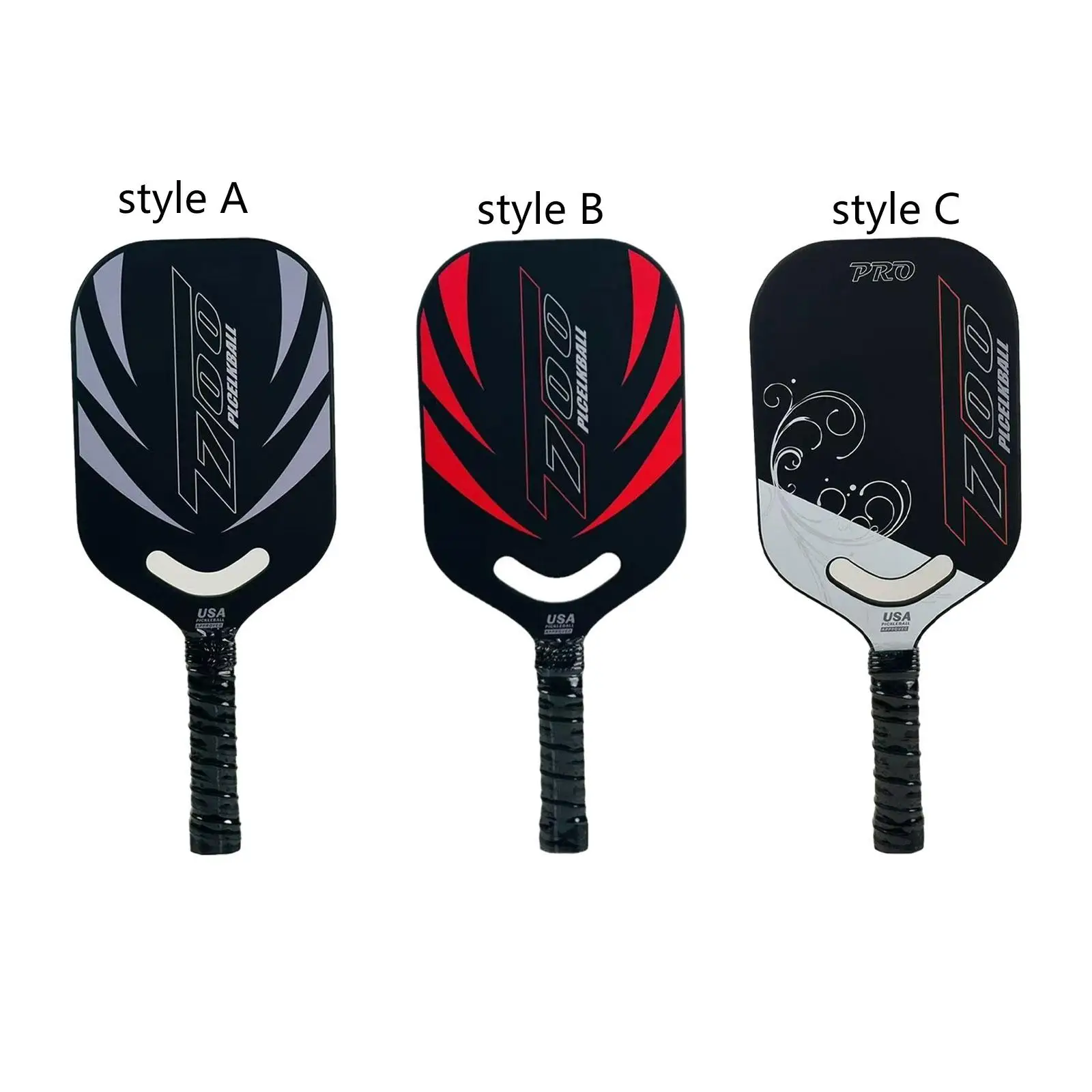 Pickleball Paddle with Comfortable Nonslip Grip Carbon Fiber for Competition