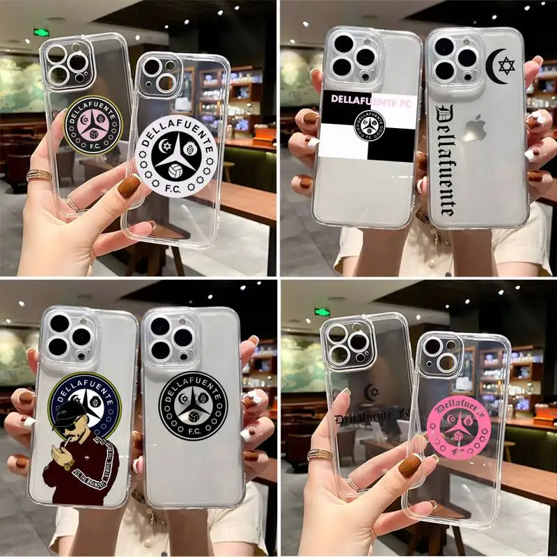 Dellafuente F C Phone Case For Iphone 14 12 13 11 Xr X Xs Max Mini Pro Max 6 6 S 7 8 Plus Se2022 2020 Transparent Cover