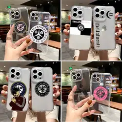 Dellafuente F C Phone Case For Iphone 14 12 13 11 Xr X Xs Max Mini Pro Max 6 6 S 7 8 Plus Se2022 2020 Transparent Cover