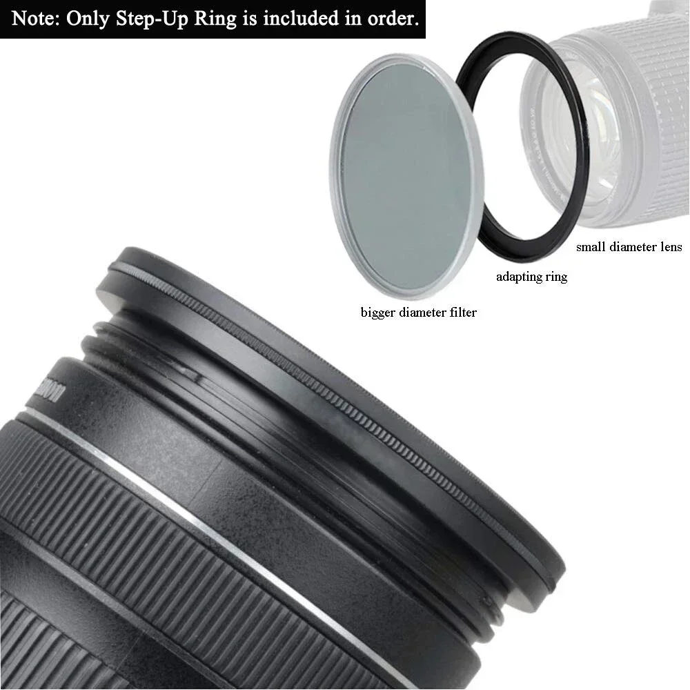 New Camera Lens Filter Metal Adapter Ring 39mm-49mm Step Up Ring Set 39 To 49 39-49mm 39-49 Stepping Adapter Camera Adapter Ring