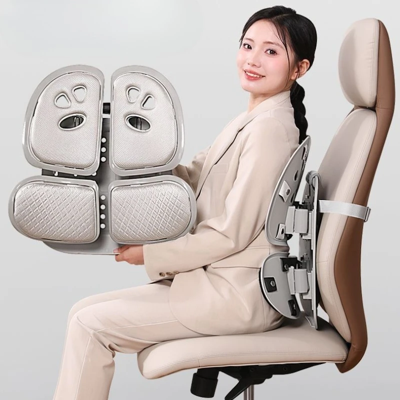 Ergonomic Lumbar Support Cushion,Breathable Car Seat Backrest Pad for Posture Correction,Comfortable Office Chair Orthopedic Aid