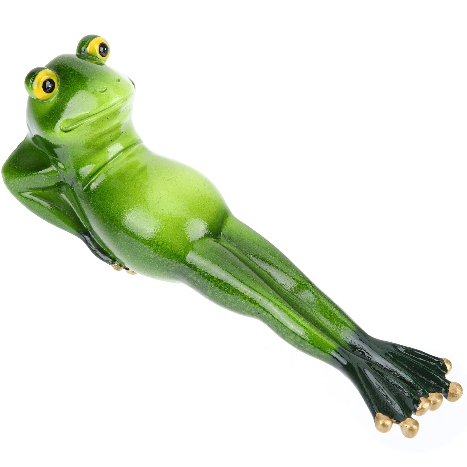 

Yoga Frog Ornament Office Funny Animal Sculpture Resin Cute Decor Statue
