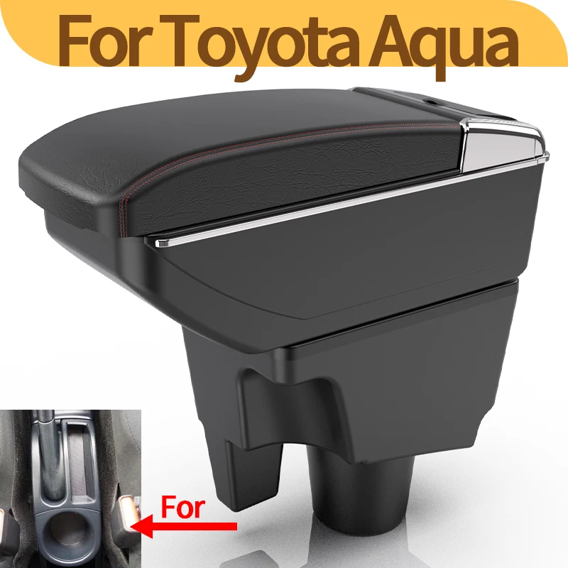 

For Toyota Aqua Armrest Box For Toyota Prius C Aqua Car Armrest Storage Box Dedicated Retrofit parts Interior Car Accessories