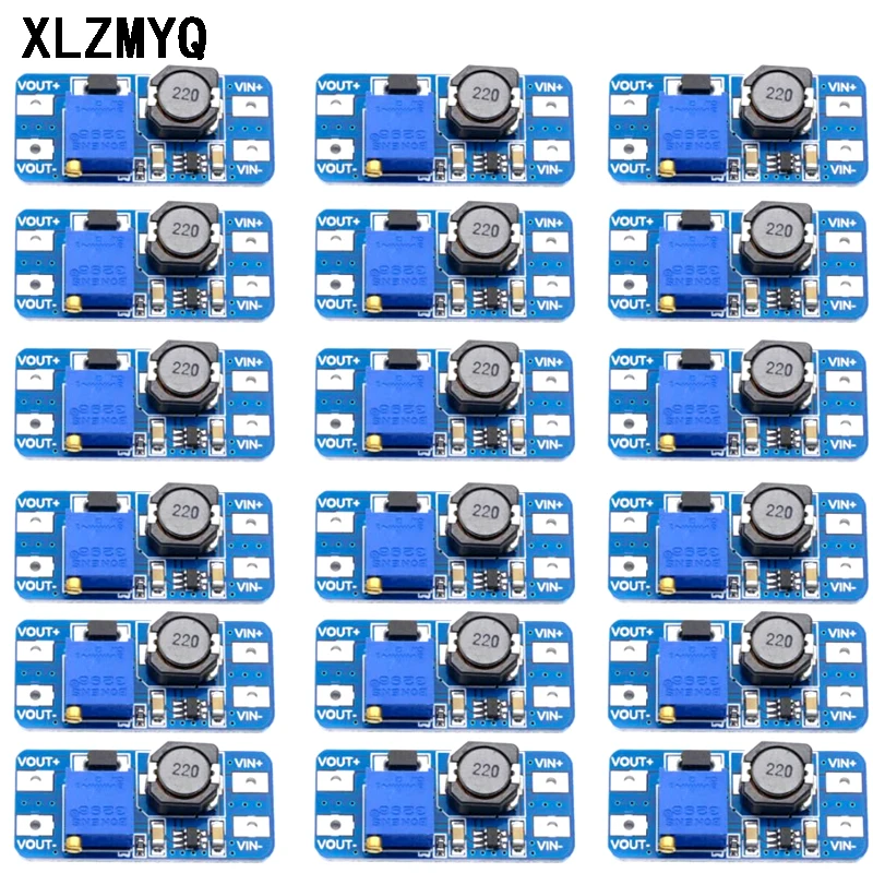 100PCS MT3608 DC-DC Step Up Converter Booster Power Supply Module Boost DC DC Step-up Board MAX output 28V 2A DIY Electronic