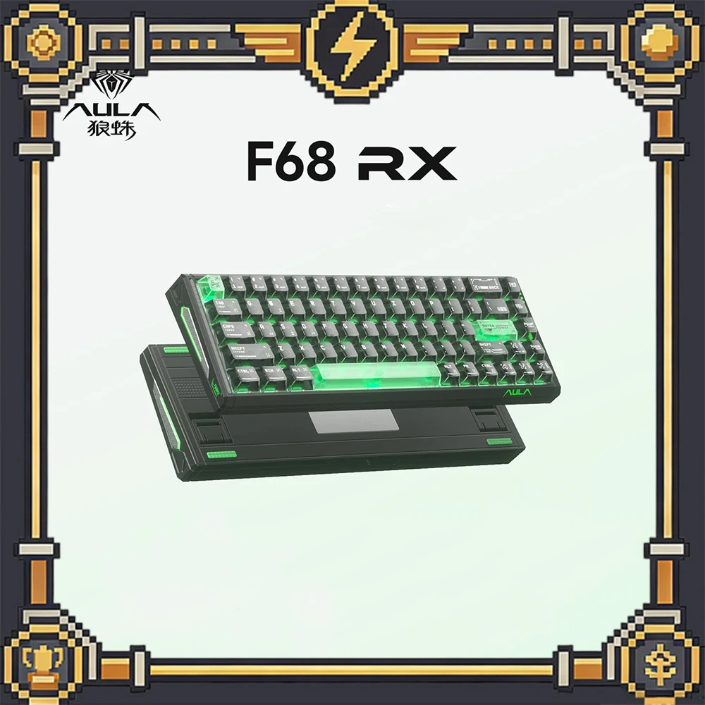 Aula F68 RX Magnetic Switch Keyboard Wired Mechanical Keyboard 8000Hz Polling Rate 0.001mmRT Gaming Keyboard PC Accessories