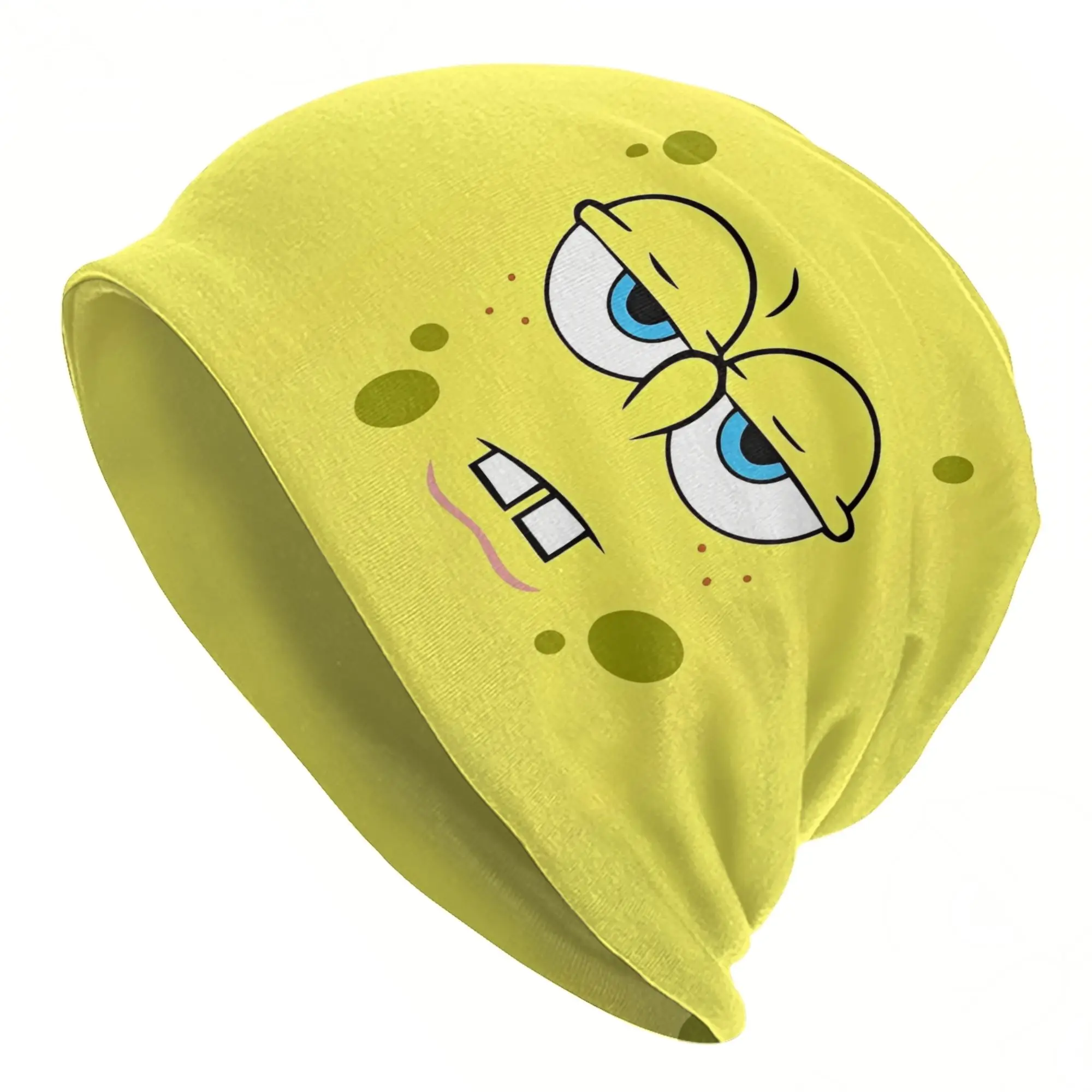 Spongebobed SquarePants Caps  Cool Autumn Winter Street Skullies Beanies Hats Summer Warm Thermal Elastic Bonnet Knitted Hat