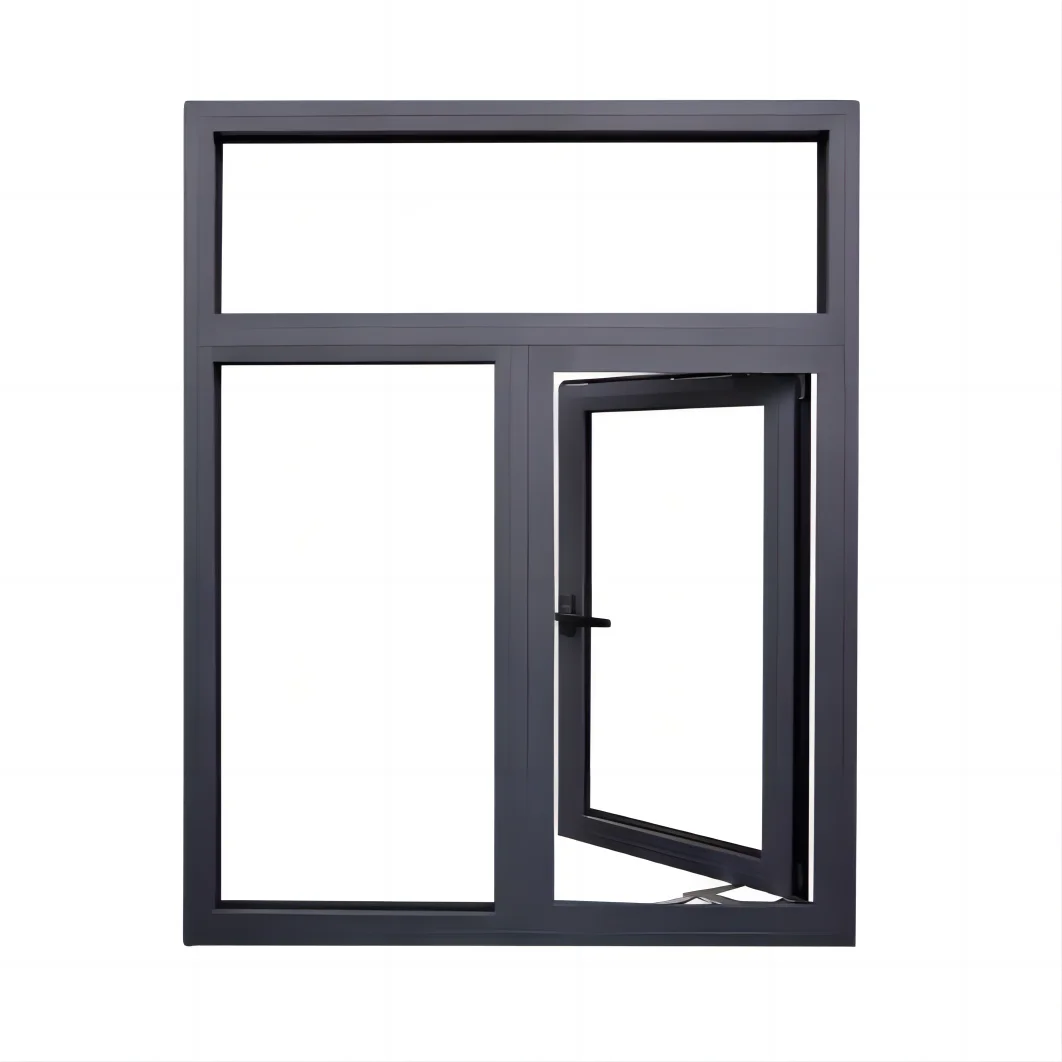 

Sixinalu 1.8mm Thermal Break Aluminum Profile Double-glazed Tempered Glass Slim-Framed Custom-made Outward Open Casement Window