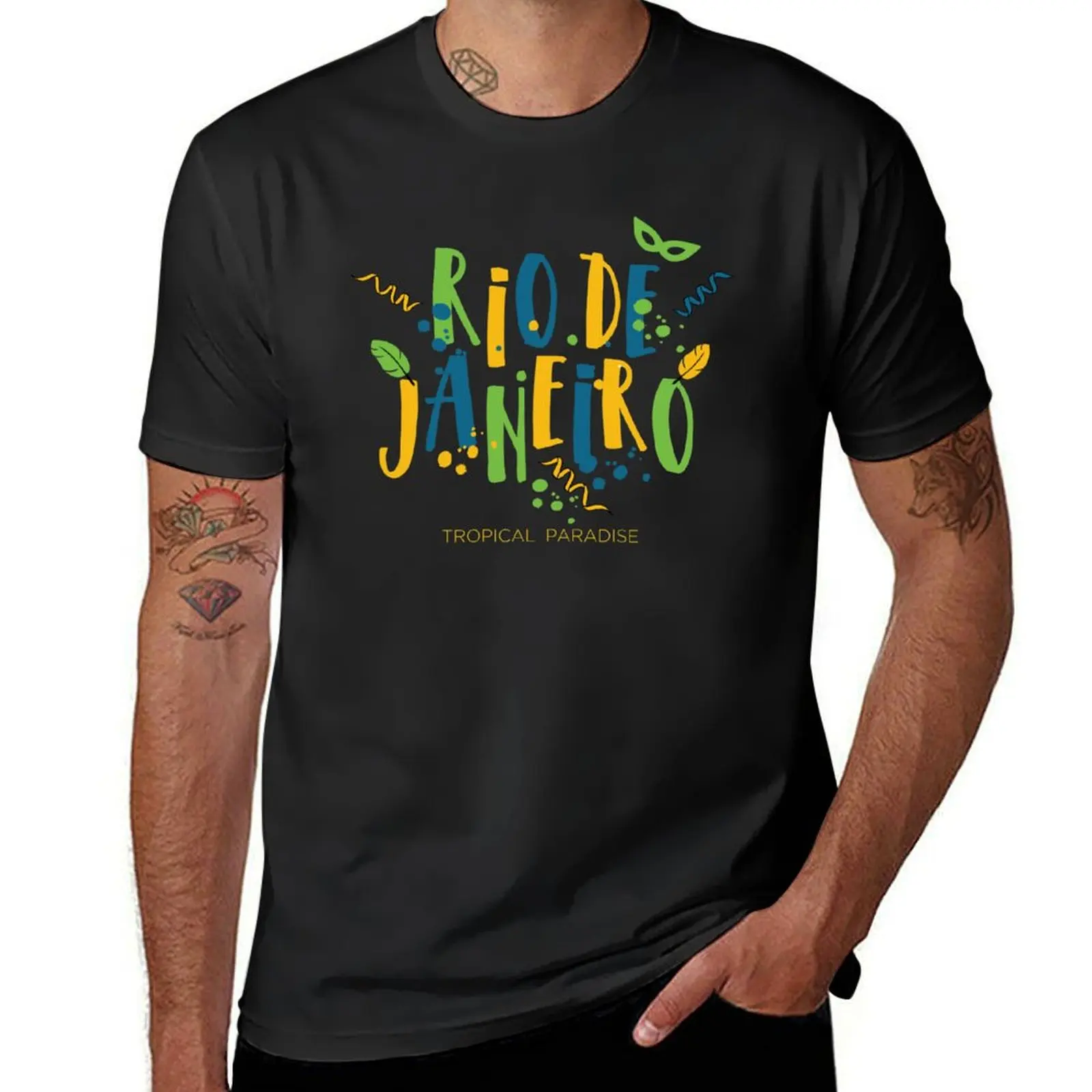 

Rio de Janeiro. T-shirt sports fans heavyweights Men's t shirts