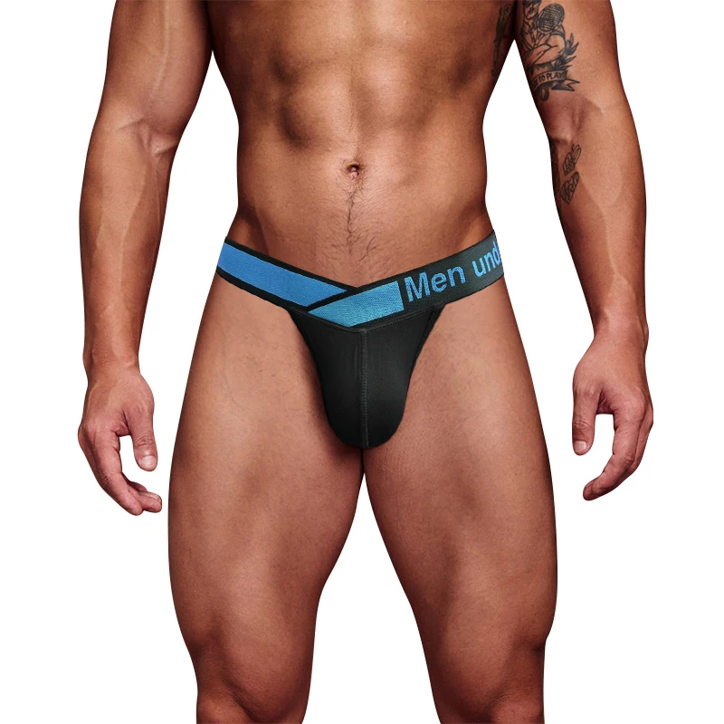 

V-Belt Triangle Pants Sexy High Slit Underwear Men's Modal Low Waist Lifting Buttocks U Convex Fitness Bag Hip Pants