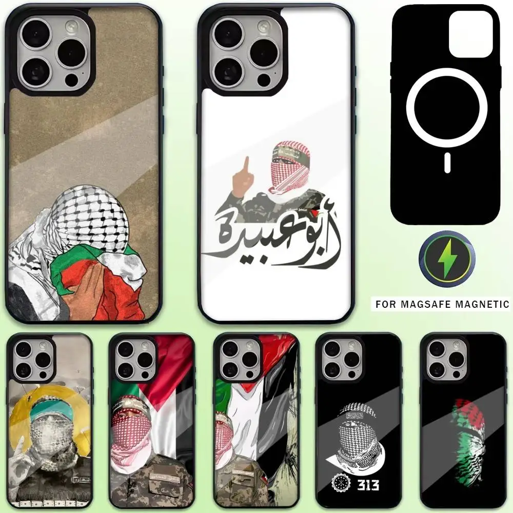 

A-Abu O-Obaida Phone Case For iPhone17,16,15,14,13,12,11 Plus,Pro Max Magnetic For Magsafe Wireless Charging