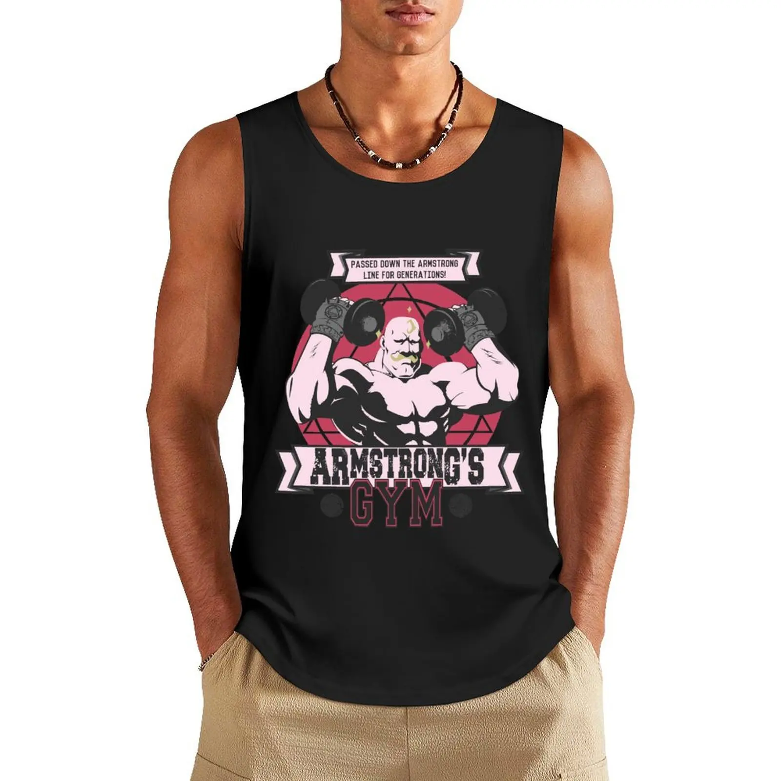 Strong Arm Gym Tank Top T-shirt men anime gym