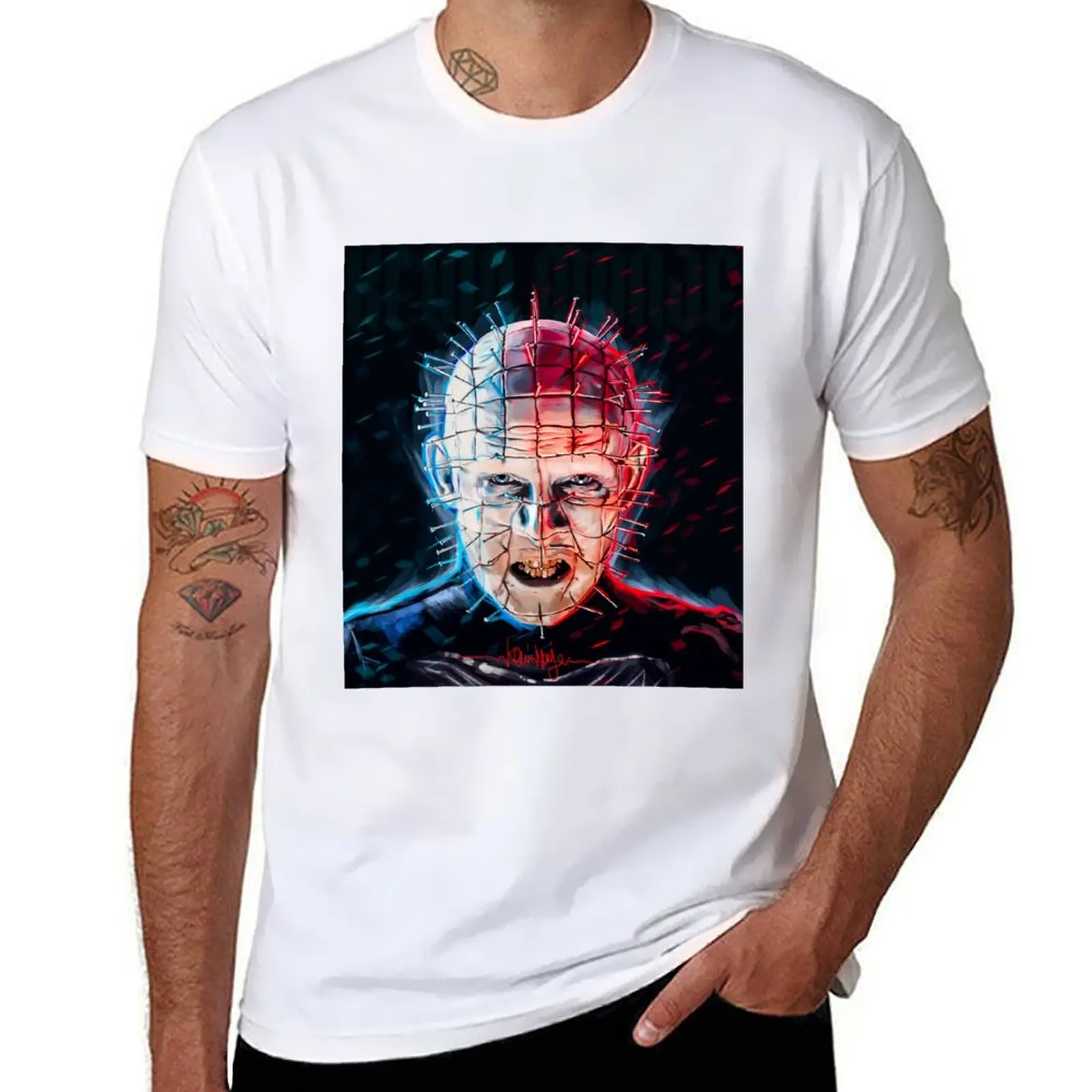 

Pinhead (Hellraiser) T-Shirt anime tshirt man t shirts for men casual T-Shirt