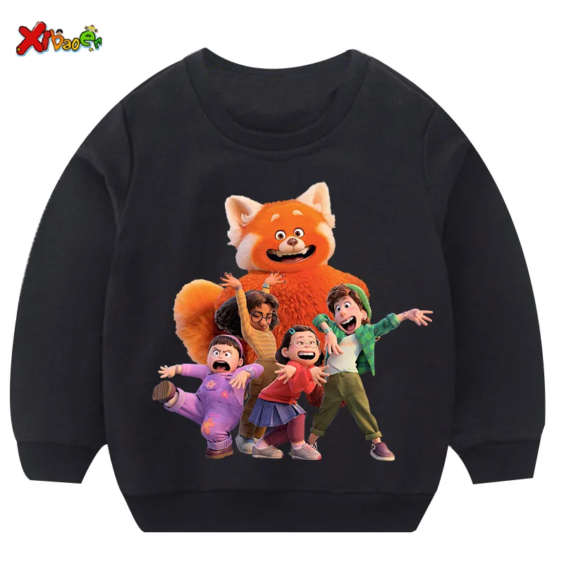 Turning Red Sweatshirts Girls Outfit Kids Outfits Girl Hoodie Long Sleeves Shirt Baby Clothing Children Pullover Hoodie Sweater