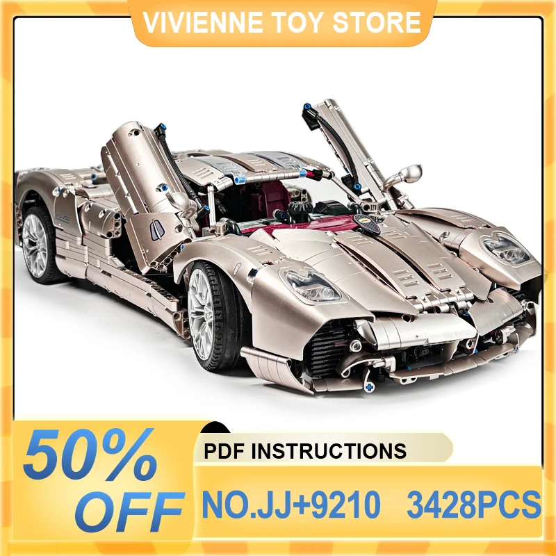 

New JIESTAR 9210 Technical MOC Super Sport Car Scale 1:8 Model Building Blocks Bricks Diy Assemble Puzzle Toy Birthday Gifts