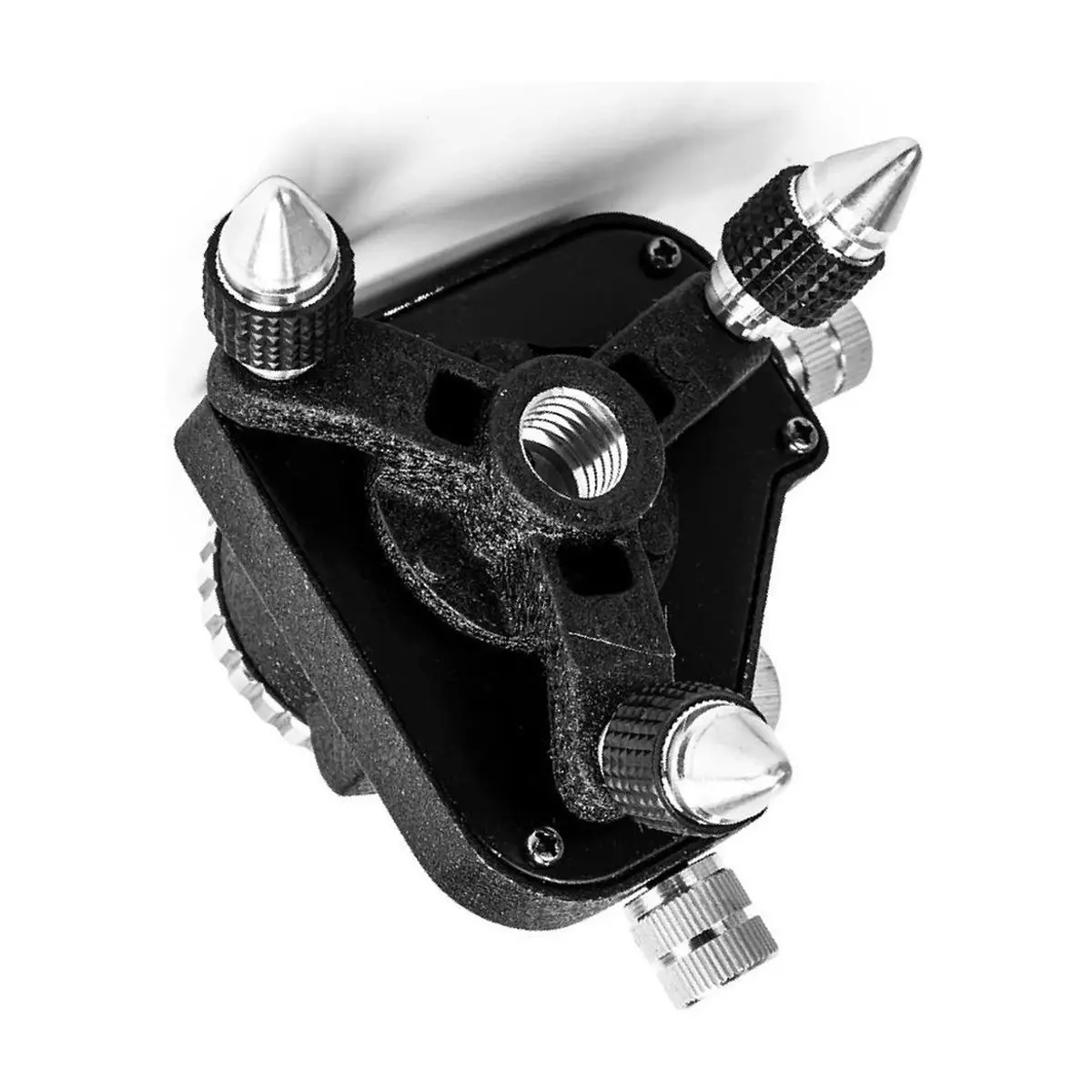 PHONE&GEAR 1/4'' Interface Tripod Bracket Base Fine Adjustment Tripod Stand for Laser Level Measuring Tool