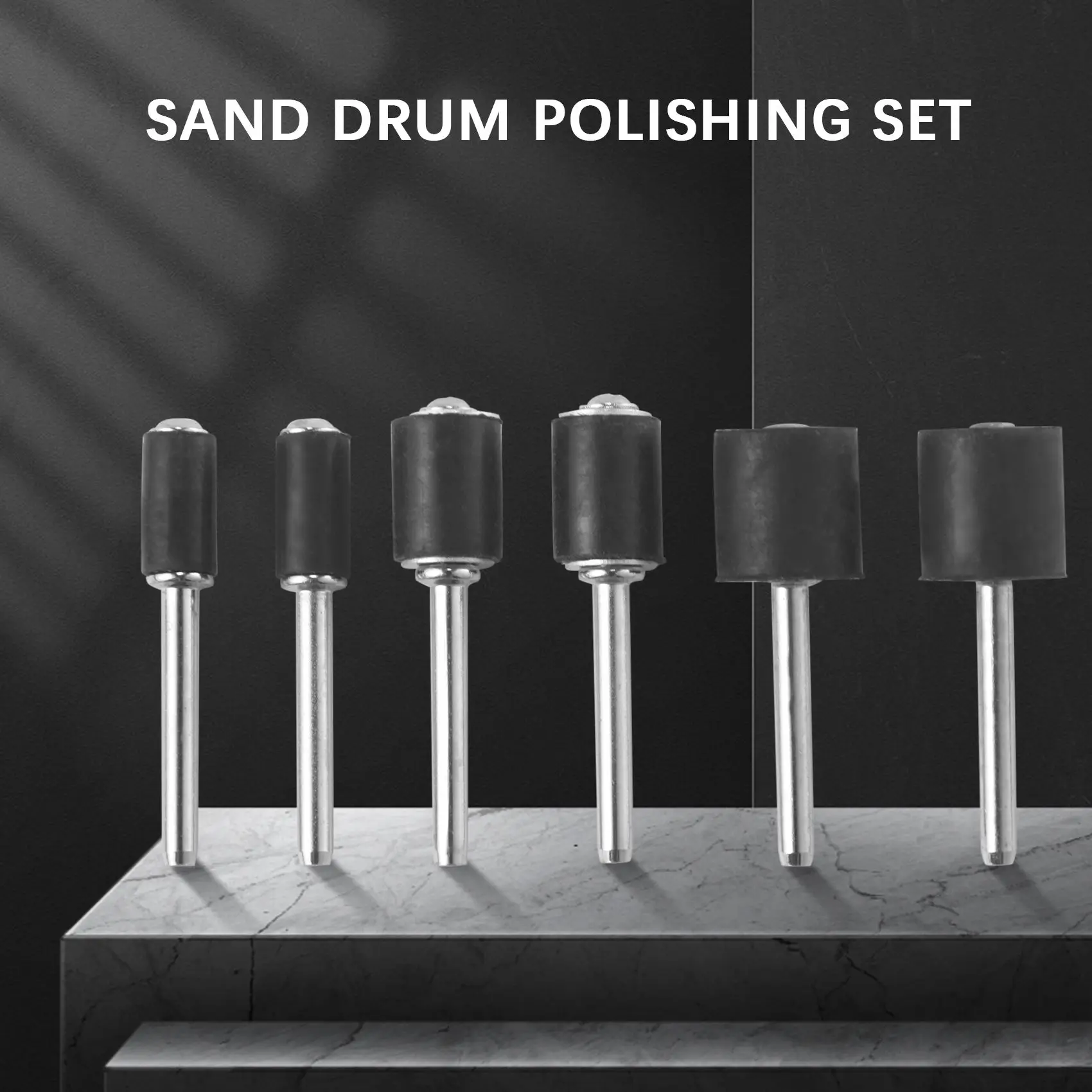 Jumbo 51pc Drum Sanding Kit - Fits for Dremel - Includes Rubber Drum Mandrels - 1/2, 3/8 & 1/4 inch