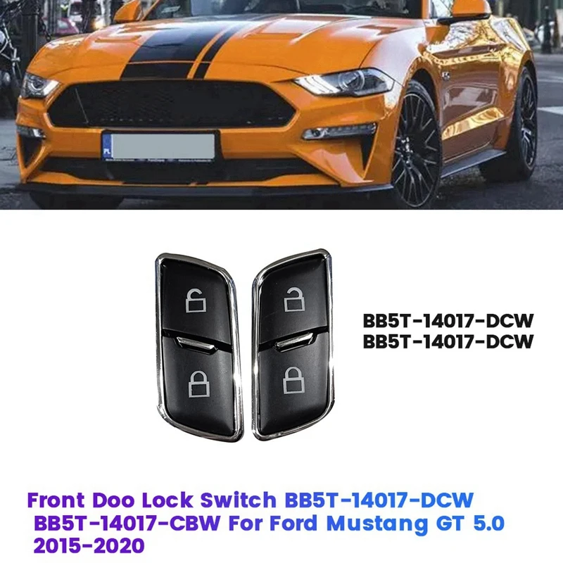 Left Front Door Lock Switch BB5T-14017-DCW For Ford Mustang F150 2015-2020 Power Door Lock Unlock Button BB5T14017DCW Parts