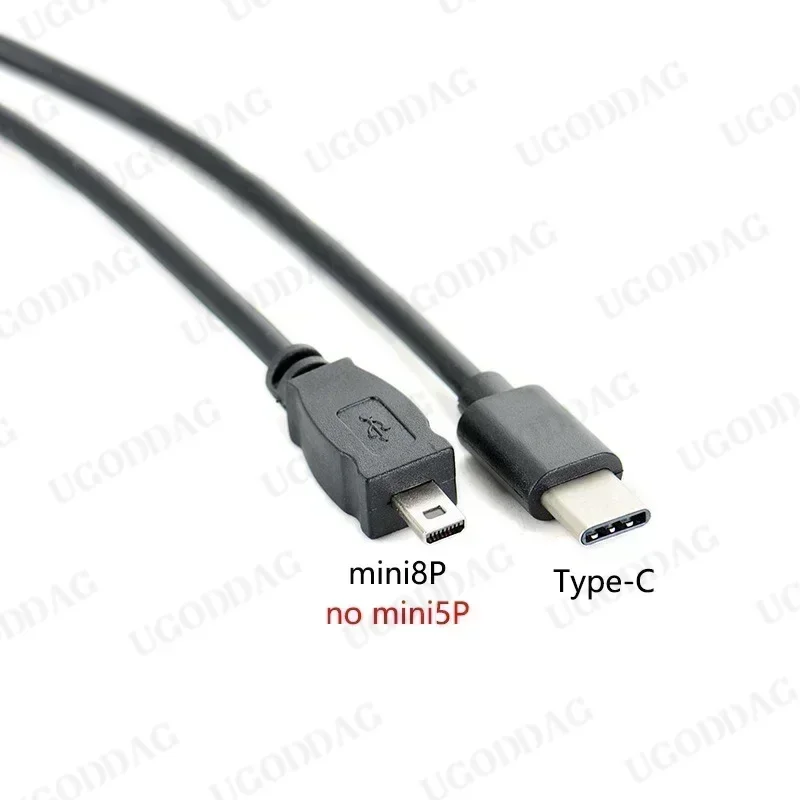 30cm Type-C to Mini 8pin OTG CABLE FOR NIKON Coolpix Camera UC-E6 UC-E16 UC-E17 Camera to Phone Edit Picture Video