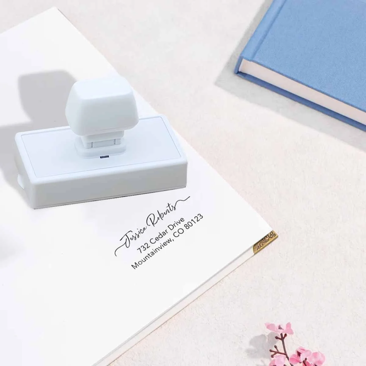 1PC Custom Address Stamp for Mail Personalized Wedding Return Address Stamp with Company Logo