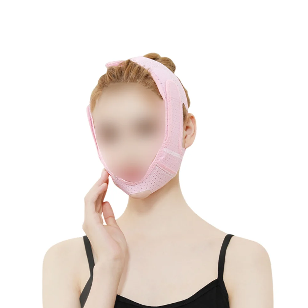 Breathable Chin Strap For Women Face Face Lifting Belt Soft Skin-Friendly Masseter Muscle Support Snoring Prevention