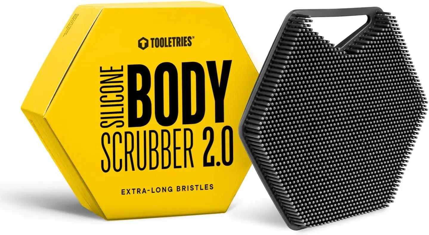 

Body Scrubber 2.0 – Premium Silicone Scrubber for Cleaning, Exfoliating Your Skin – Extra Long Lather