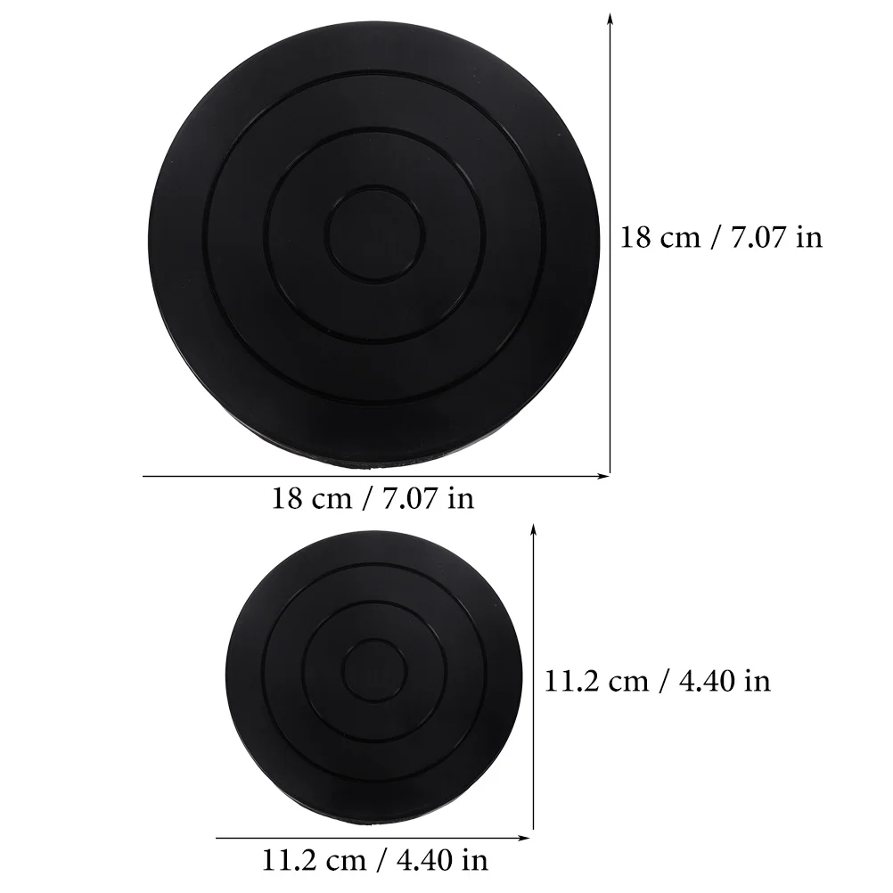 

2pcs Clay Turntable Plastic Pottery Sculpting Wheel 360 Degree Rotating Base For Ceramic Art Craft Making Beginner Lightweight