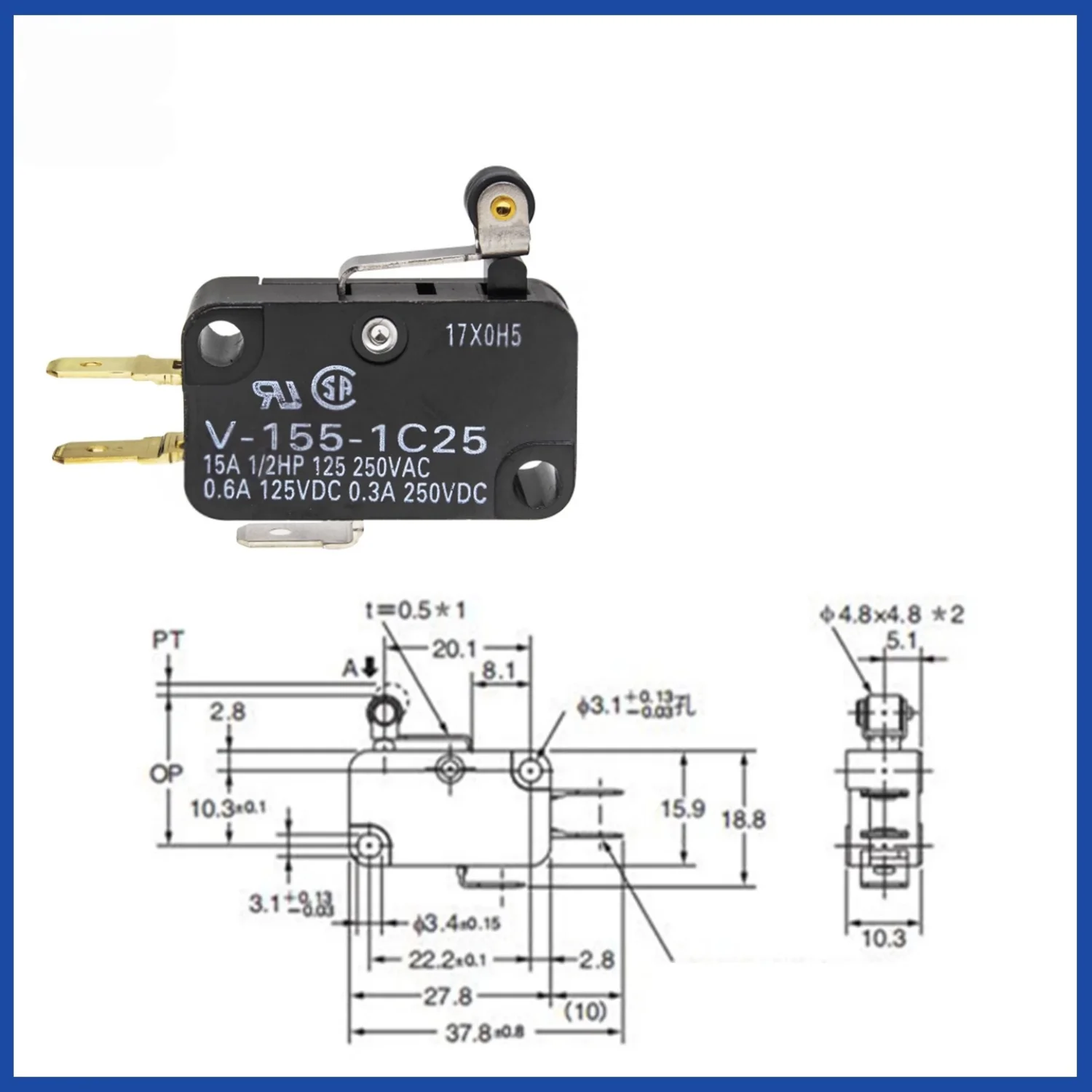 Neuer Endschalter V-15/151/152/153/154/155/156-1C25 – Detail 2