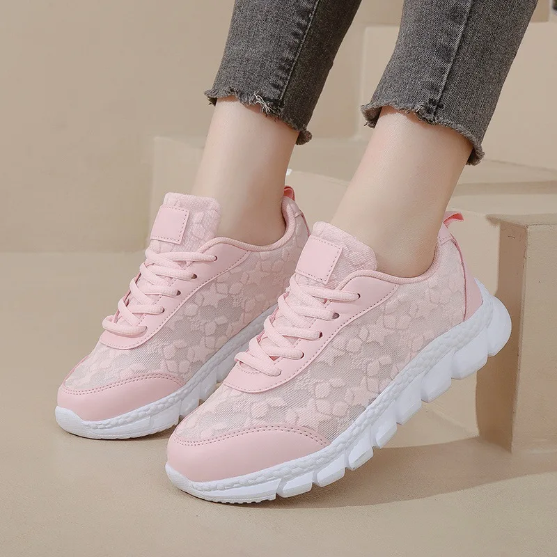 

Women's Sneaker Breathable Mesh Sneakers Sports Shoes For Woman Trainers White Shoes Baskets Femmes Footwear Tennis Female