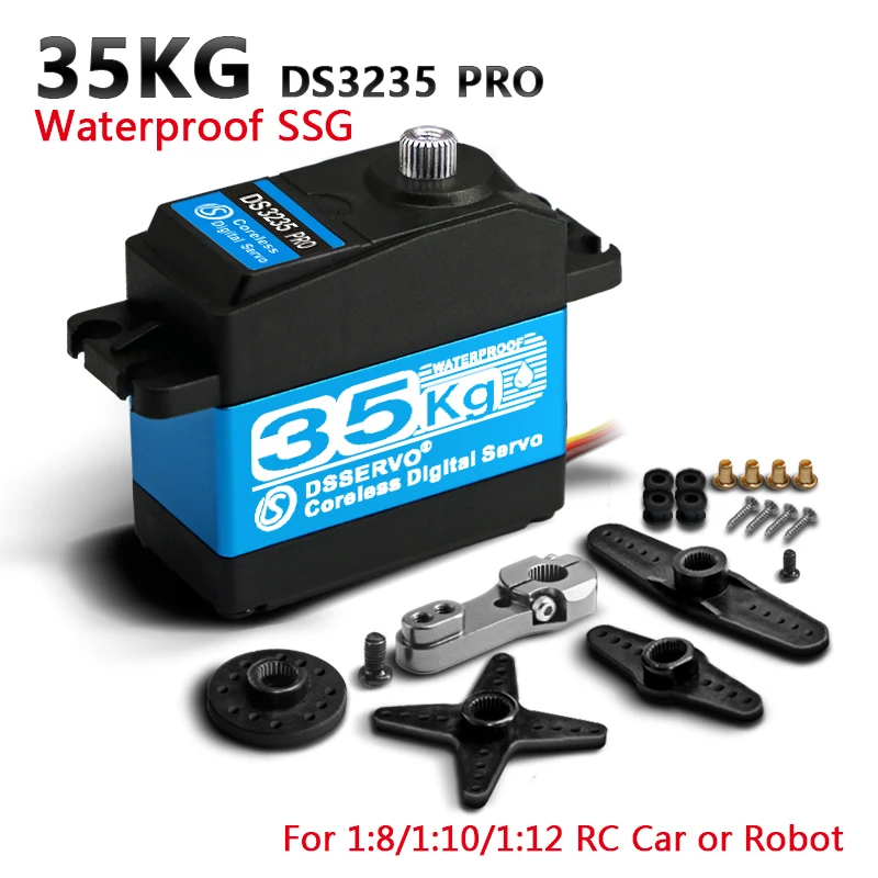 4Pcs Dsservo Waterproof Servo 25/35/45Kg High Speed Servo Metal Gear Digital Servo RC Baja Servo For 1/8 1/10 RC Cars