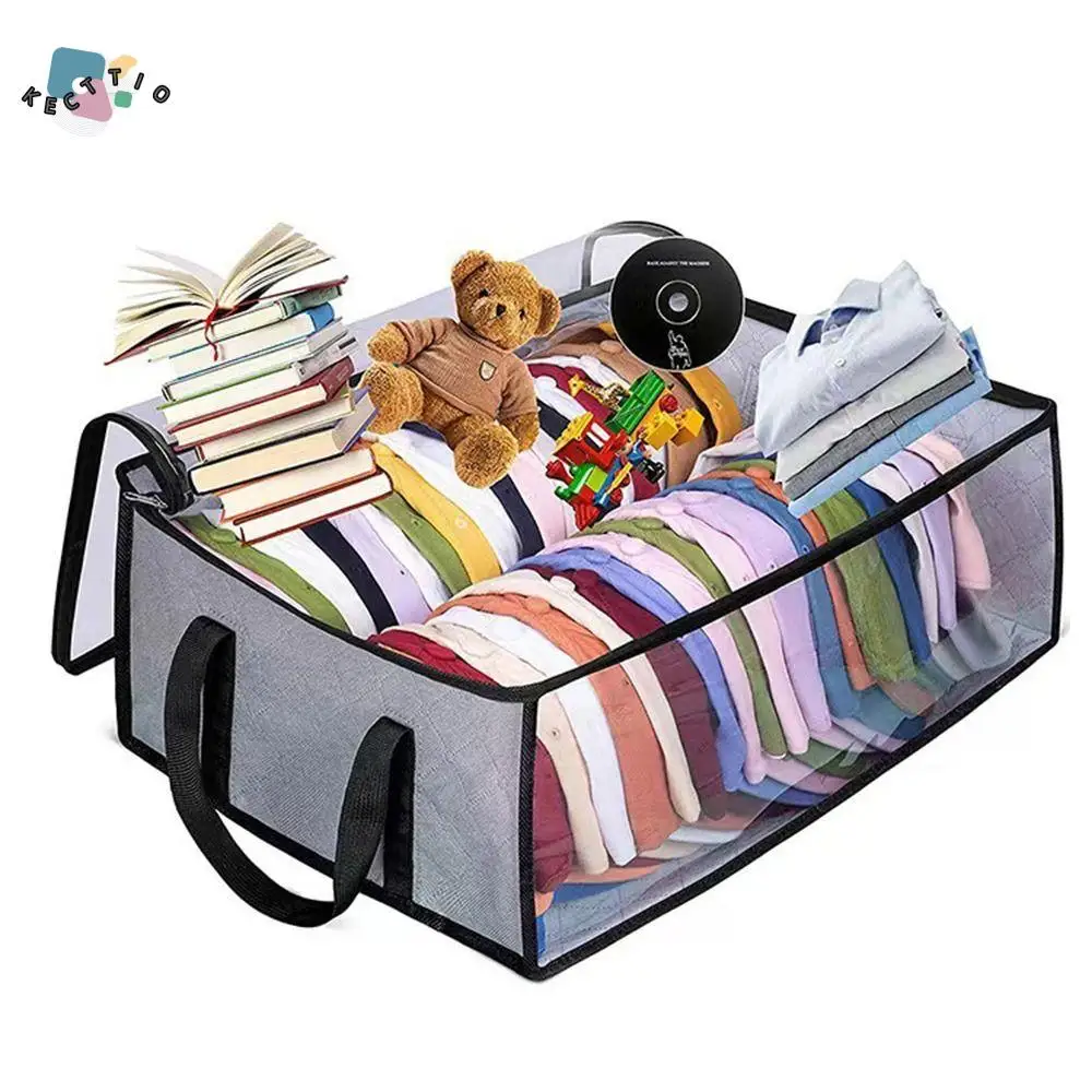 

Collapsible Baseball Cap Storage Box Space Saver Large Capacity Cap Storage Bag Carry Handles Widened Design