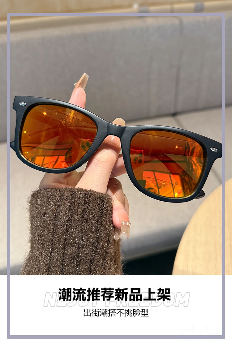 Vintage quadratische Sonnenbrille für Damen und Herren, rechteckige Sonnenbrille, ovale Brillen, Sonnenbrille für Männer und Frauen – Detail 1