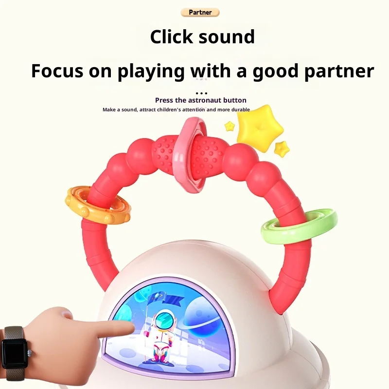 Baby-Simulations-Akkordeon-Instrument, Montessori-Kinderspielzeug, beruhigende frühpädagogische Handgeige Geige für Kleinkinder