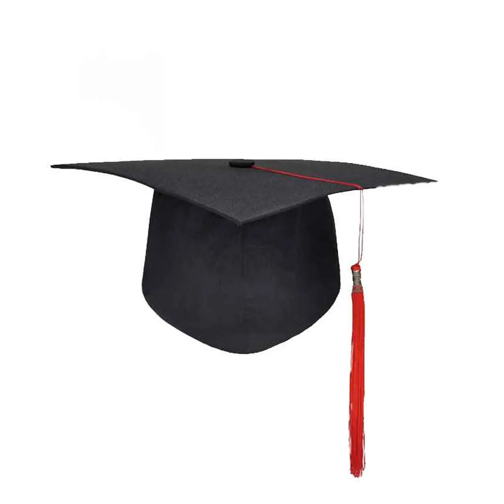 School Graduation Party Tassels Cap Mortarboard University Bachelors Master Doctor Academic Hat NEW Black Mortar Board