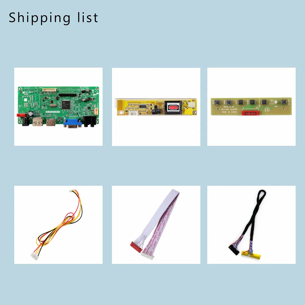 HD-MI DP VGA LCD Controller Board For  B154EW01 B154EW02 B154EW03 B154EW04 B154EW06 B154EW08 LTN154X3 15.4inch 1280x800 LCD