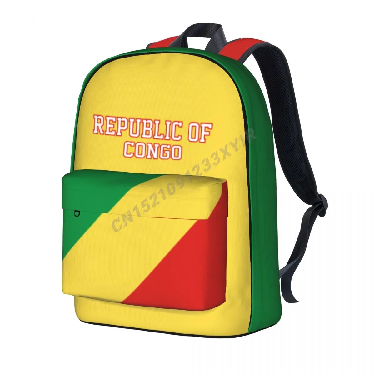 

Рюкзак унисекс, школьный рюкзак с флагом Республики Конго, сумка-мессенджер, дорожная сумка для ноутбука, подарок Mochila