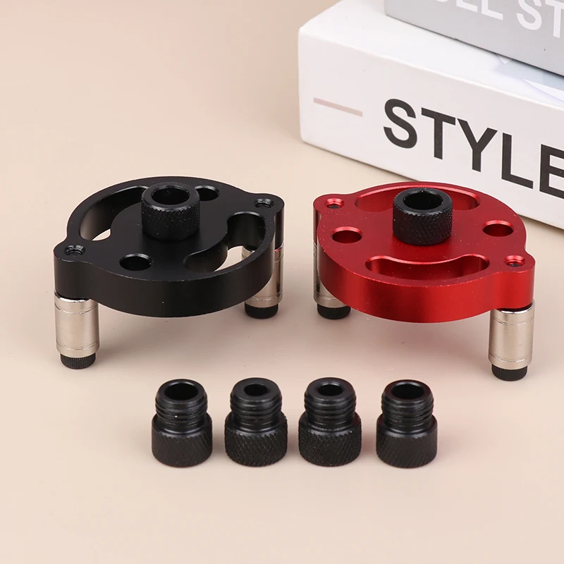 

Woodworking DIY Furniture Positioning Tool, Woodworking Vertical Hole Transmission Fixture, Self Centering Drill, Guiding Punch