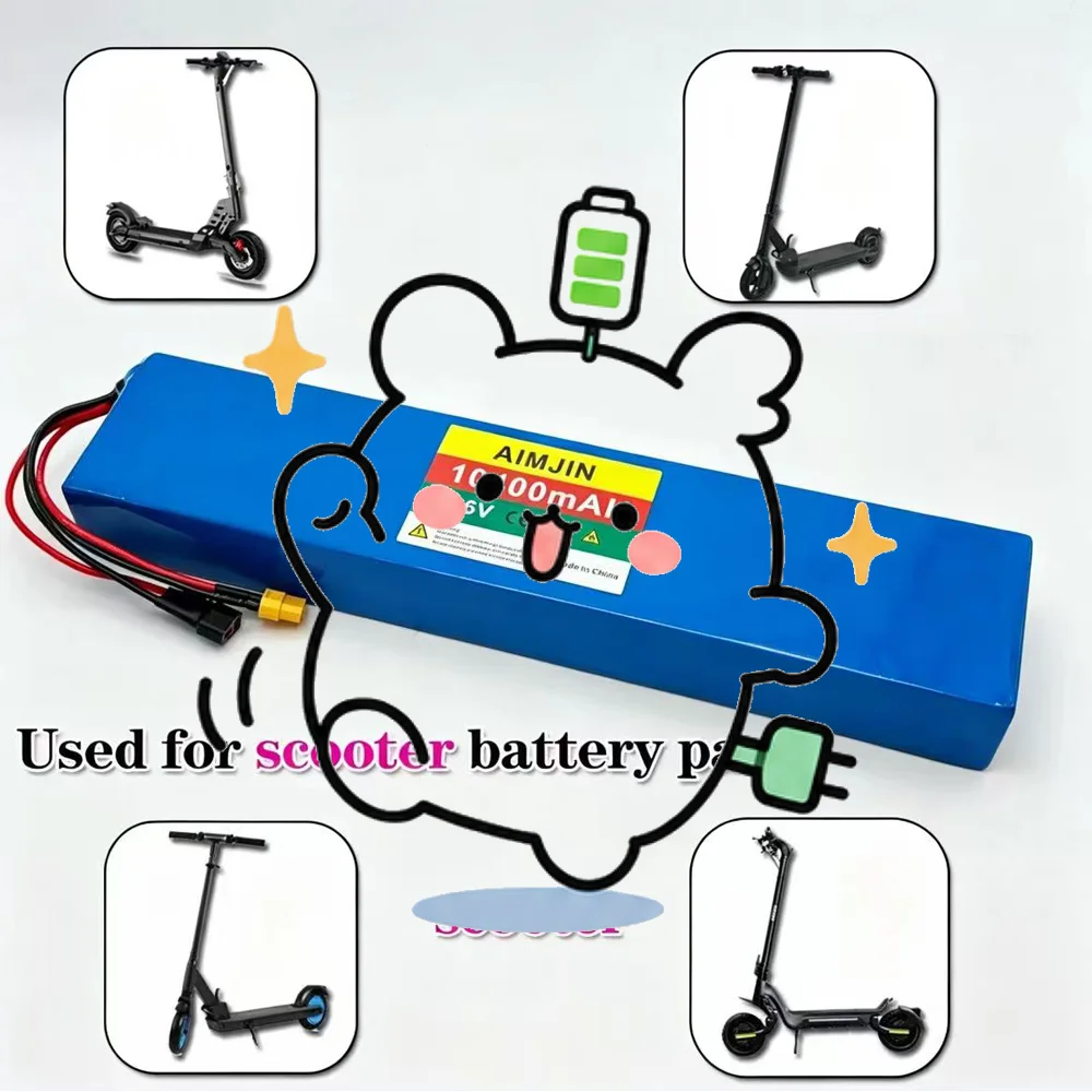 ✨10S4P 36V 10400mAh Electric Scooter Lithium Battery 18650 Battery Pack 36V For 750W-1000W Electric Scooter Battery With BMS✨