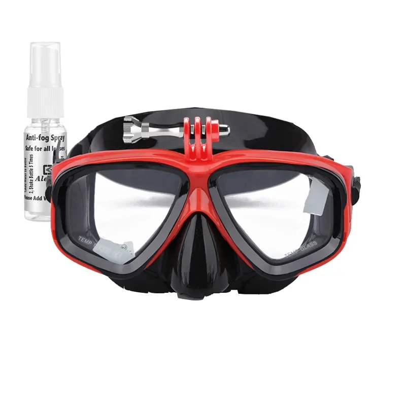 Customized Scuba Dive Myopia Diving Mask GOPRO:,Precision Eyewear,Prescription for Left & Right Eyes, Tempered Lenses, Anti-Fog