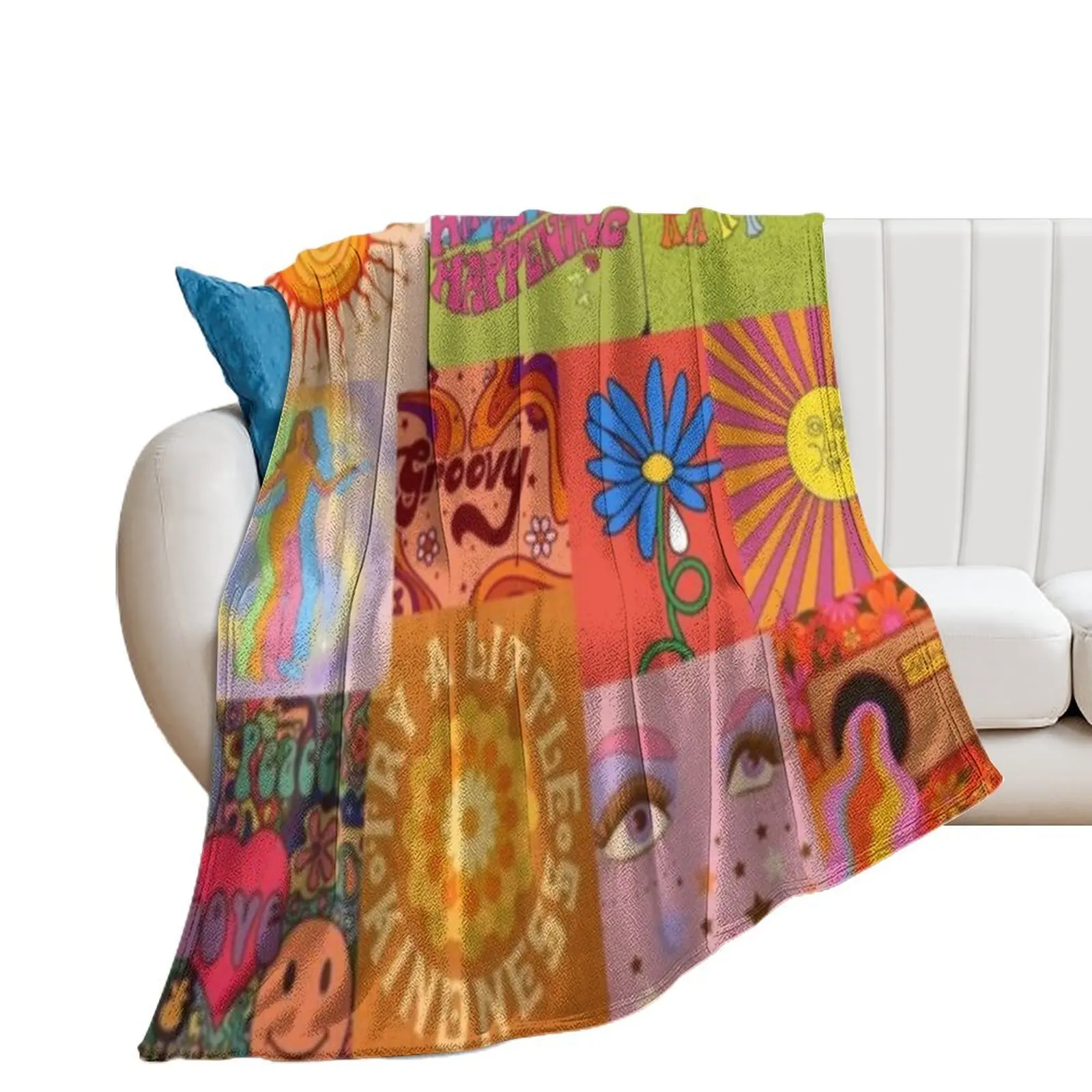 

indie hippie collage Throw Blanket Luxury St blankets ands wednesday Blankets