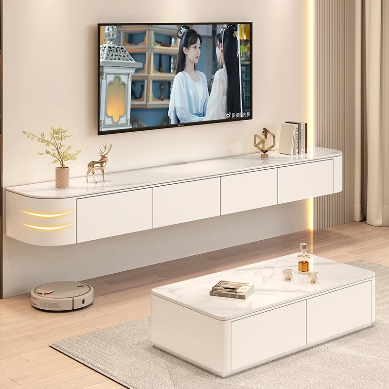 Nordic Trendy Tv Stand Premium Floating Nordic Floating Tv Stand With Drawers Living Room Meuble Télévision Salon Home Furniture
