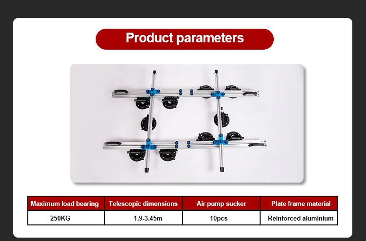 Large Format Tile Carry System And Transport Tools Ceramic Tile Vacuum Suction Cups Glass Stone Handling Lifter Tools