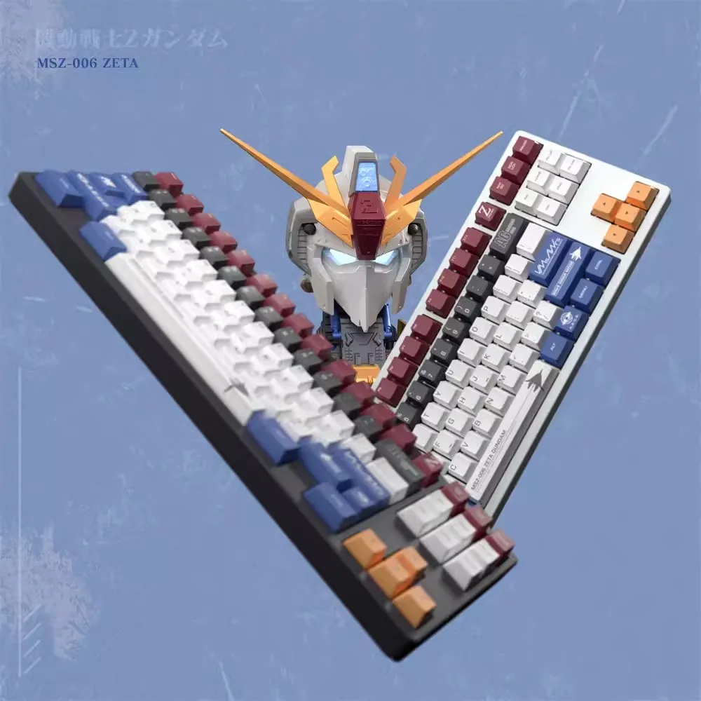 Imagem -05 - Zeta Gundam Teclado Mecânico Keycaps Pbt Sublimação Dye pc Gaming Original Msz006 Keycap