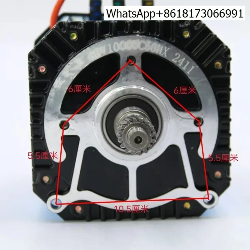 

Square permanent magnet five-hole 16-tooth high-power motor electric three-wheeled four-wheeler 60v1000w1200w1500w